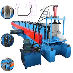 Renk çelik galvanizli Metal çatı levhası ağır yağmur iniş borusu su oluk çelik soğuk rulo biçimlendirme makinesi