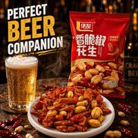 Al por mayor: Cacahuetes crujientes con sabor picante, 20g, snack de chile seco, paquete individual, precio al por mayor OEM