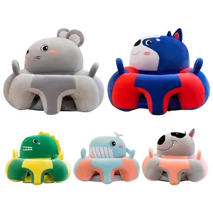 High Quality Kids Plush Flip Foldable Whales Seat Bed Mini Kid's Cushion Chairs Baby Sofa Without Filler Baby Products