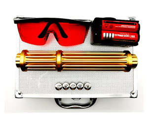 Bolígrafo puntero de linterna láser azul de 450nm recargable dorado extendido de gama alta - Product Image 2