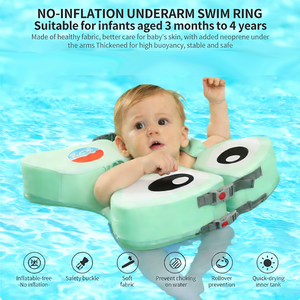 Anello da Nuoto per Neonati a Forma di Pesce Occhi Grandi, 3 Mesi-4 Anni, Senza Gonfiaggio, Portatile, Sicuro, Ecologico, Anti-Compressione del Collo - Product Image 2
