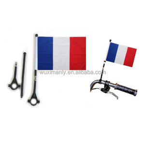 Drapeau de <span class=keywords><strong>vélo</strong></span> 2026 en promotion – Mât de drapeau 5,5*8 pouces – Drapeau belge double face imprimé 100 % polyester - Product Image 5