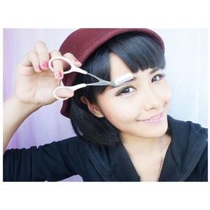 Tijeras <span class=keywords><strong>para</strong></span> Cejas y Pestañas, Recortador de Precisión, Peine, Cortador, Herramienta de Aseo Facial <span class=keywords><strong>para</strong></span> Mujeres - Product Image 2