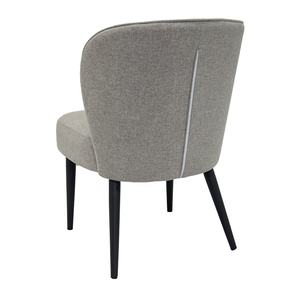 Silla de Restaurante Tapizada Contemporánea en Tela Gris Claro Sin Brazos para <span class=keywords><strong>Bistro</strong></span> y Bar - Product Image 4