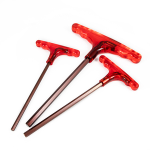 Set di chiavi esagonali <span class=keywords><strong>a</strong></span> T WEST di alta qualità in acciaio S2, metriche <span class=keywords><strong>da</strong></span> 1,5 mm <span class=keywords><strong>a</strong></span> <span class=keywords><strong>10</strong></span> mm, con finitura ossido rosso per uso industriale OEM - Product Image 4