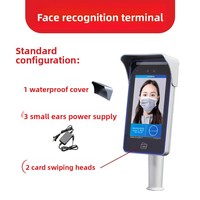 Terminal de Control de Acceso con Reconocimiento Facial, Base de Datos de 20000 Rostros, Reconocimiento Rápido de 0.3s, Detección de Vida Real, Visión Nocturna, Pantalla Táctil