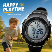Montre de plongée de luxe pour homme, montre sport numérique LED, résistante à l'eau 5 ATM, alarme, lumineuse