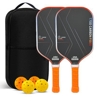 Raquette de pickleball en fibre de carbone T700 sans bordure, cadre thermoformé, surface texturée mate, raquette professionnelle