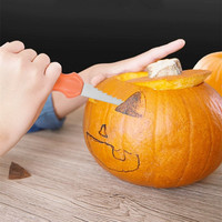 Halloween Roestvrijstalen Pompoensnijwerkset Professionele Pompoensnijmesset Met Draagbare Draagtas
