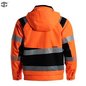 Veste <span class=keywords><strong>de</strong></span> sécurité JIADE à fermeture éclair, réfléchissante, avec capuche, résistante à l'usure, <span class=keywords><strong>vêtements</strong></span> <span class=keywords><strong>de</strong></span> <span class=keywords><strong>travail</strong></span> pour hommes - Product Image 3