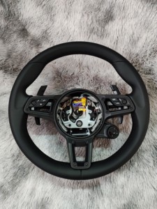 Pour Porsche <span class=keywords><strong>911</strong></span> 997 Carrera S 4 4S Turbo GT2 RS Gts Speedster <span class=keywords><strong>Sport</strong></span> <span class=keywords><strong>Classic</strong></span> 2004 à 2012 Volant en cuir - Product Image 6