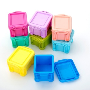 Jewelry Stationery Plastic Container Lovely desktop storage Colorful Mini Storage box