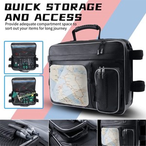 Bolsa de almacenamiento impermeable para exteriores, 43x34x10cm, bolsillo para mapas, mango duro para uso en playa, bicicleta, ATV, moto de nieve - Product Image 3
