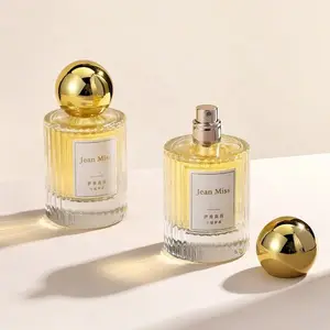 30ml 50ml xi lanh hình dạng sọc thủy tinh hương thơm cổ điển Parfum phun rỗng Nước hoa bao bì chai