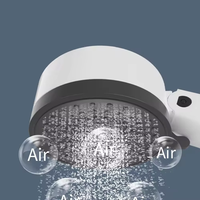 Pommeau de douche à main à 3 fonctions à économie d'eau à haute pression avec filtre en coton PP pour appartement, hôtel et salle de bain