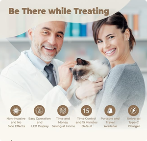 Appareil de soulagement de la douleur à faible niveau LLLT tenu à la main, baguette de massage à lumière rouge froide pour le corps, cible les douleurs musculaires et articulaires - Product Image 3