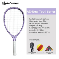 Raqueta de Pickleball TYPTI Ligera, Silenciosa, Profesional, con Patrón de Cuerdas 10*11, Agarre Antideslizante, Nivel Torneo, Fibra de Carbono