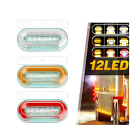 24V 24 Leds voiture feux externes Signal indicateur lampe avertissement feu arrière camion feux de position latéraux pour remorque camion camion