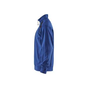 BLAKLADER - 335311588599S Sudadera de 2 tonos con media cremallera Azul aciano/Negro-EAN 7330509597040 SUDADERAS DE TRABAJO - Product Image 4
