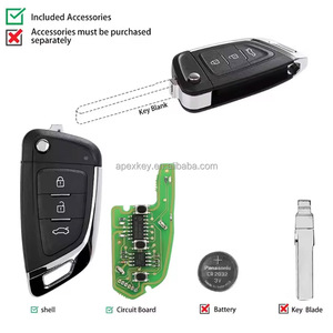 กุญแจรีโมทลวดอเนกประสงค์3ปุ่ม xhorse XKKF03EN สไตล์มีดพกสำหรับ VVDI2เครื่องมือกุญแจ VDI - Product Image 3