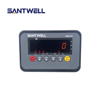 Indicador de Pesaje Inalámbrico Industrial Santwell SK210 con RS232 para Sistema de Báscula de Plataforma y Celdas de Carga