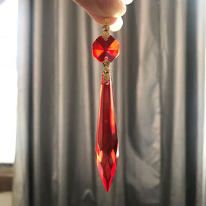 Espumante cristal pendálogos bobeches para peças sobresselentes do candelabro - Product Image 3