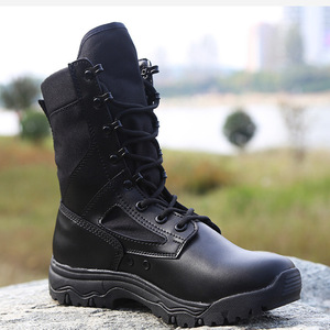 Bottes <span class=keywords><strong>de</strong></span> randonnée tactiques <span class=keywords><strong>ultra</strong></span>-légères respirantes mi-mollet <span class=keywords><strong>Travail</strong></span> Sécurité Formation Bottes tactiques pour hommes - Product Image 3