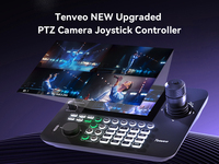 Controlador de Teclado para 3 Cámaras PTZ con Zoom 20x, Cámara PTZ de Video NDI, Controlador de Joystick PoE con Pantalla LCD de 7 Pulgadas para Transmisión en Vivo en Iglesias