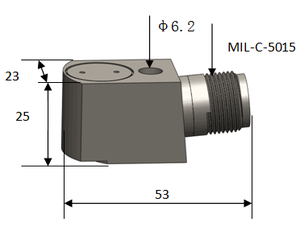 Capteur de vibration piézoélectrique isolé IEPE à usage industriel, plage de mesure 10g A26C500 - Product Image 6