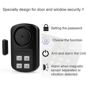 Alarma de seguridad de emergencia de 140db para protección de niños contra ahogamientos en la puerta de la piscina con teclado - Product Image 3