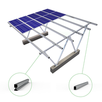 Structure de carport photovoltaïque en aluminium à 15 panneaux sur mesure, montage rapide, abri de stationnement au sol