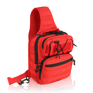 Zaino Tattico Impermeabile Rosso per Pronto Soccorso, <span class=keywords><strong>Borsa</strong></span> a Tracolla per Uomo, Ideale per Escursionismo e Campeggio - Product Image 4