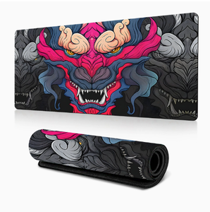 Alfombrilla de Ratón para Juegos XXL con Diseño de Demonio Japonés Oni, Alfombrilla de Escritorio Extragrande con Base de Goma Antideslizante para Jugadores de PC - Product Image 4
