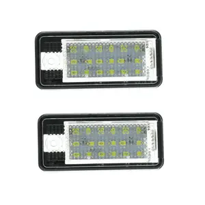 Hot Selling License Plate Light A3 S3 A4 S4 A6 C6 A8 S8 Q7 LED White Light License Number Plate For Car License Lighting System