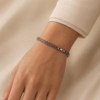Ensemble Collier et Bracelet Chaîne Boker Haut de Gamme Tendance, Luxe Léger, en Alliage Plaqué pour Femme, 20G