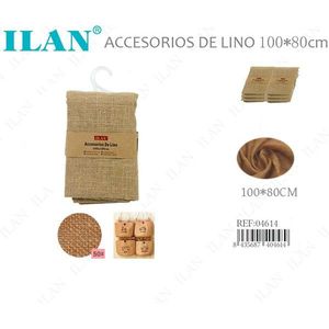 Tessuto in Lino ILAN 100x80cm Colore Naturale per Arredamento Casa - Product Image 3