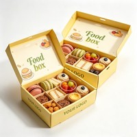 Boîte en papier pour fruits et sushis en gros, boîte à emporter pour snacks, emballage de pâtisserie résistant à l'huile, personnalisable
