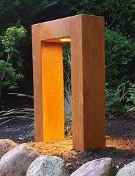 Lámpara de Jardín Moderna de Acero Corten Resistente a la Oxidación - Product Image 3