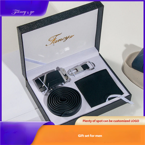 Genuine Leather Belt Wallet Keychain Handmade <strong>Gift</strong> Box Stylish Suitable <strong>for</strong> Business Mens <strong>Valentine</strong> <strong>S</strong> <strong>Day</strong> Gifting - Product Image 2