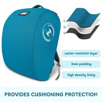 Sac de transport pour poussette compatible avec les sièges auto Doona et plus encore, avec fermeture éclair verrouillable, sac à dos de rangement pliable