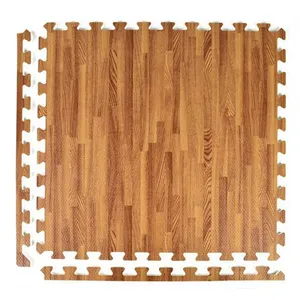 Hochwertige 60*60 Holzkorn Eva Foam Puzzle Boden matte