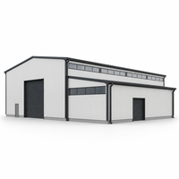 Bâtiment de gymnase en structure métallique préfabriquée, ossature métallique pour salle de sport et centre d'exposition
