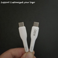 A granel grueso rapida tipo C PD 20W carga rápida teléfono inteligente transmisión de datos USB C a cables de 8 pines