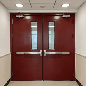 ประตูทางออกฉุกเฉินกันไฟ 36 ปีแห่งประสบการณ์ ผลิตตามแบบ ODM/OEM  ผลิตจากเหล็ก ได้รับการรับรองมาตรฐาน UL ทนไฟได้ 1.5 ชั่วโมง ประสิทธิภาพสูง ทนทาน คุณภาพพรีเมียม - Product Image 1