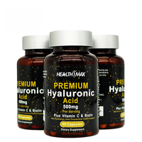 Meilleur prix OEM, comprimés d'acide hyaluronique, capsules, biotine, collagène, vitamine C, compléments naturels pour l'hydratation de la peau