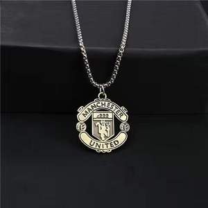 Collier d'équipe de football en métal, pendentif logo de club de football, souvenir, cadeau promotionnel, collier pour les fans de football - Product Image 2