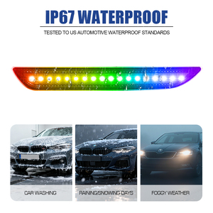 Luzes de Marcador Lateral LED RGB Novas por Atacado para Ford <span class=keywords><strong>Mustang</strong></span> 2015-2025, Refletor de Para-choque Traseiro, Lâmpada Indicadora de Sinal - Product Image 2