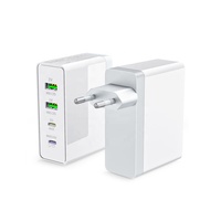 2026 Penjualan Terlaris 140W GaN Magnetic PD Fast Charger Universal Travel Adapter untuk Ponsel 2C+2A dengan Fitur Tahan Api untuk Seluruh Dunia