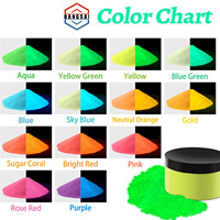 Polvere Pigmentata Fluorescente all'Ingrosso, 12 Colori che si Illuminano al Buio, Bicolore Giorno/Notte per Resina Epossidica, Vernice, Cemento, Forniture per Artigianato Fai-da-Te