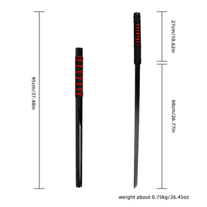 Set di Spade Anime <span class=keywords><strong>Kakashi</strong></span>, Katana con Manico Rosso e Bianco, Spada Non Affilata per Cosplay e Decorazione Domestica - Product Image 6